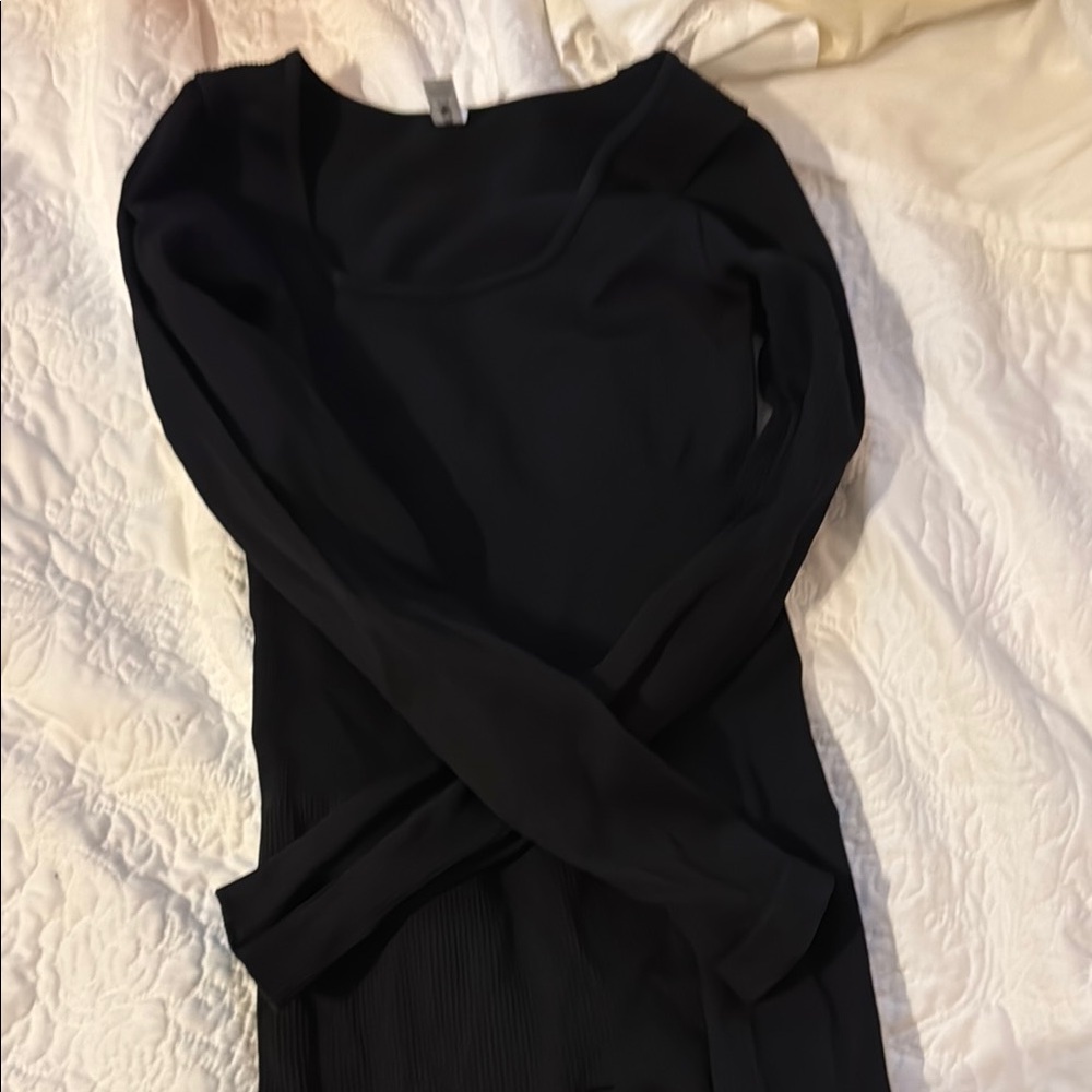 Elegant Black Long Sleeve Jumpsuit